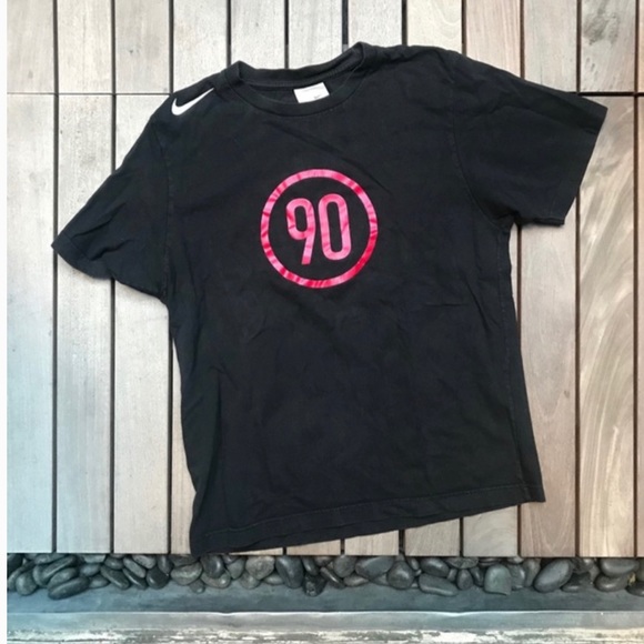 NIKE Black Round Neck ‘0 to 90’ Short Sleeve Top - Picture 2 of 4